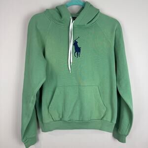 Polo Ralph Lauren Women's Green Graphic Hoodie Size Small